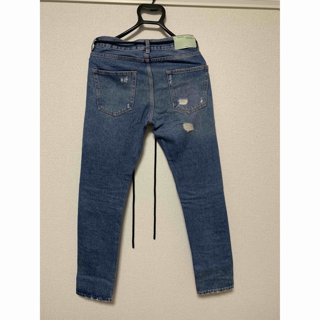 off-white BLEACHEDHEAVY 5POCKET SLIMJEAN