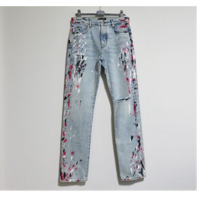 定価15万 AMIRI STRAIGHT FIT PAINTER JEAN 31 - sorbillomenu.com