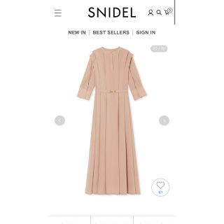 ☆新品未使用☆ SNIDEL  ✿フェミニンなディテールのフレアワンピース✿