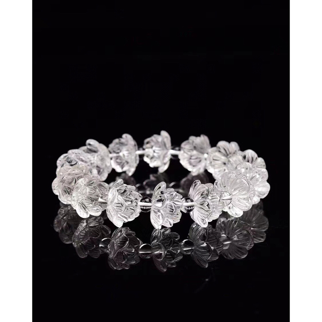 高級】白水晶 ブレスレット 50g-