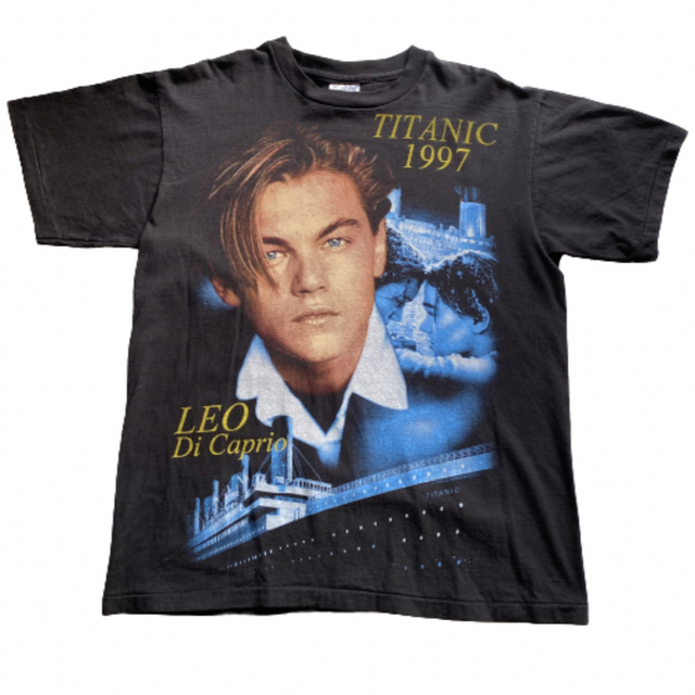 タイタニック TITANIC ジェームズ・キャメロンブートTシャツL