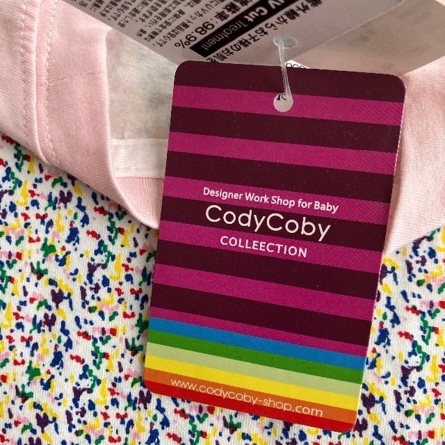 codycoby(コーディーコービー)の新品未使用タグ付cody coby半袖Tシャツ猫ちゃんネコねこ90サイズ キッズ/ベビー/マタニティのキッズ服女の子用(90cm~)(Tシャツ/カットソー)の商品写真