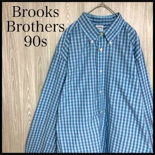 ブルックスブラザース(Brooks Brothers)のブルックスブラザーズ長袖BDギンガムチェックシャツ90sオーバーサイズ(シャツ)