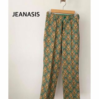 ジーナシス(JEANASIS)のJEANASIS ジーナシス　総柄　グリーン　ロング　パンツ(その他)