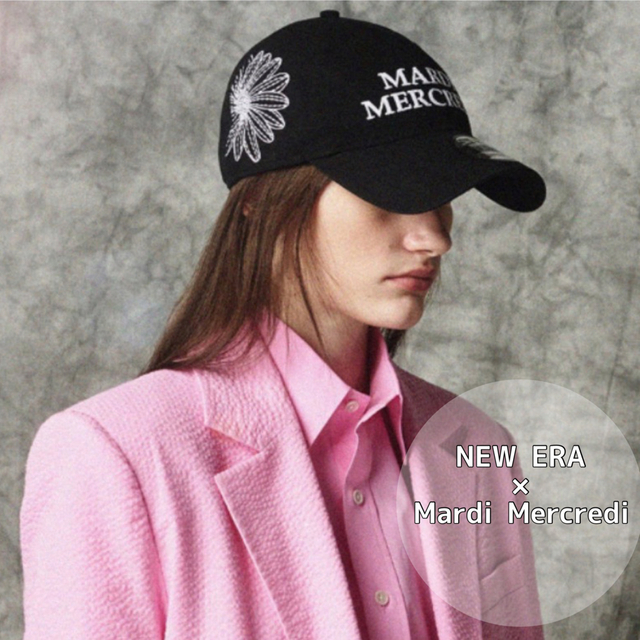 NEW ERA×Mardi Mercredi レディースキャップ BLACK