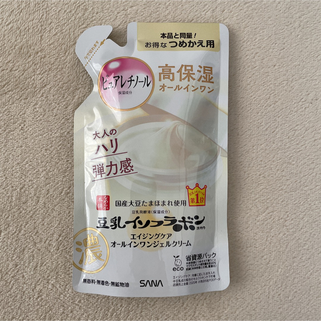 noevir(ノエビア)の新品＊豆乳イソフラボン エイジングケア オールインワン　つめかえ用 コスメ/美容のスキンケア/基礎化粧品(オールインワン化粧品)の商品写真