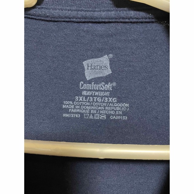 Hanes(ヘインズ)の3XLビックサイズ ヘインズ メンズ Tシャツ ネイビー メンズのトップス(Tシャツ/カットソー(半袖/袖なし))の商品写真
