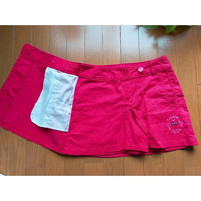 【Callaway】キャロウェイ ゴルフ スカート パンツ付き ピンクロゴマーク