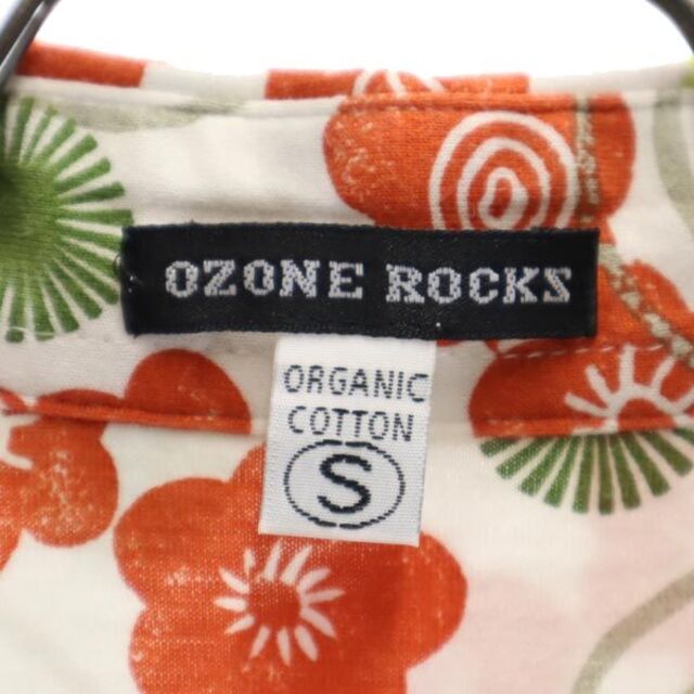 OZONE ROCKS(オゾンロックス)のオゾンロックス 日本製 和柄 総柄 長袖 シャツ S 白系 OZONE ROCKS レディース 【中古】  【230412】 レディースのトップス(シャツ/ブラウス(半袖/袖なし))の商品写真