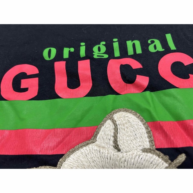 Gucci(グッチ)のGUCCI 猫 アップリケ ロゴ tシャツ レディースのトップス(Tシャツ(半袖/袖なし))の商品写真