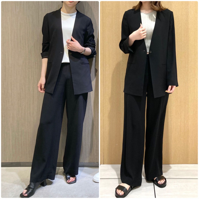 theory 22SS Crepe ウォッシャブル パンツスーツ ジョガーパンツ 【50