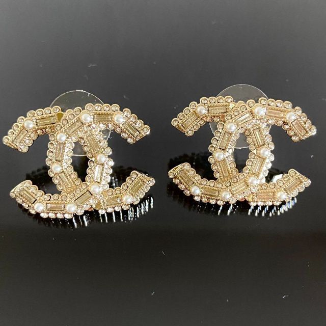シャネルピアス CHANELCCロゴピアス シャンパンゴールド パール | www