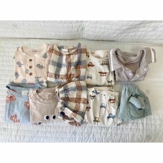 フタフタ(futafuta)の夏服　子供服　まとめ売り　80サイズ　男の子　バースデイ　西松屋(Ｔシャツ)