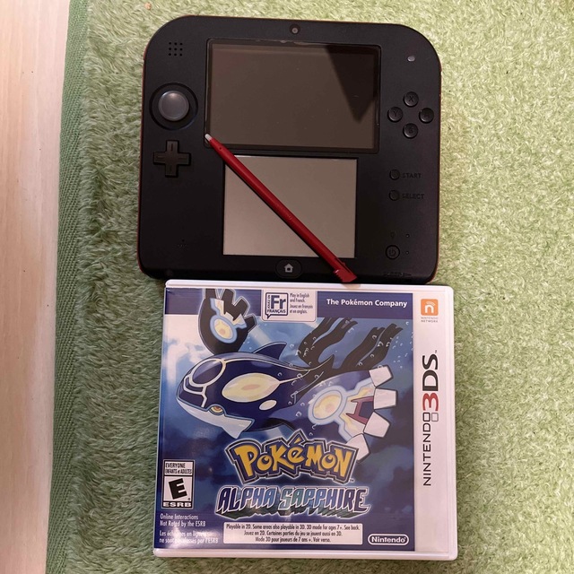 ニンテンドー2DS 海外版 ポケモンアルファサファイア 北米版 減額 9800
