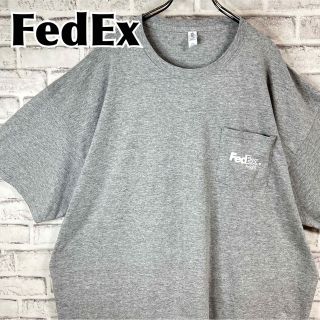 ジャージーズ(JERZEES)のFedEx フェデックス ワンポイントロゴ 胸ポケット Tシャツ 半袖 輸入品(Tシャツ/カットソー(半袖/袖なし))