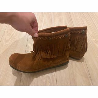 ミネトンカ(Minnetonka)のMINNETONKA ミネトンカ モカシン ショート ブーツ 靴 レザー 本革(ブーツ)