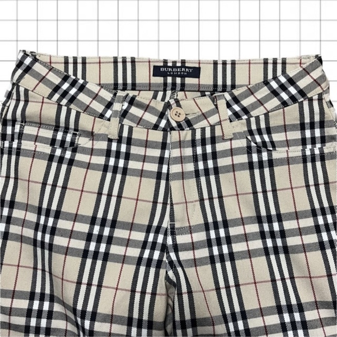 BURBERRY(バーバリー)のBURBERRY バーバリー ノバチェック柄 ロング丈 カジュアル パンツ レディースのパンツ(カジュアルパンツ)の商品写真