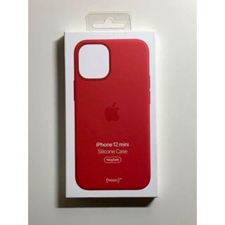 アップル(Apple)の【新品】純正 iPhone 12 mini シリコンケース・レッド(iPhoneケース)