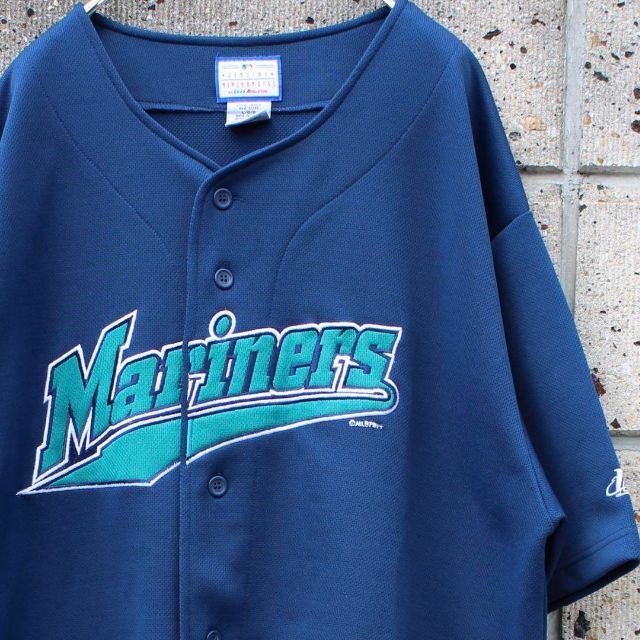 MLB Seattle Mariners 90s 大きめサイズ 古着ゲームシャツ-