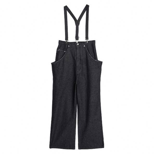 【Ameri】HIGH WAIST WIDE SUSPENDERS PANTS 1