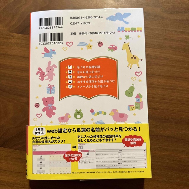 たまひよ赤ちゃんのしあわせ名前事典 ｗｅｂ鑑定つき ２０２３～２０２４年版 エンタメ/ホビーの雑誌(結婚/出産/子育て)の商品写真