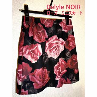 デイライルノアール(Delyle NOIR)のDelyle NOIR フラワー柄ミニスカート(ミニスカート)