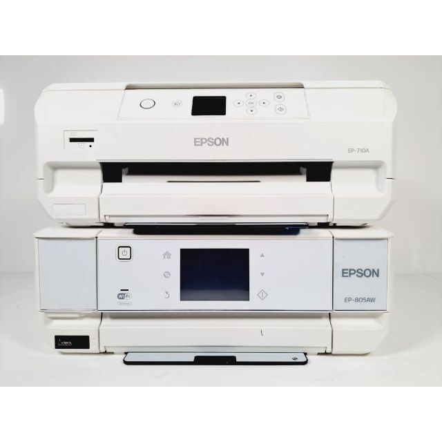EPSON(エプソン)のジャンクプリンター　2台まとめ　EP-710 805 スマホ/家電/カメラのPC/タブレット(PC周辺機器)の商品写真