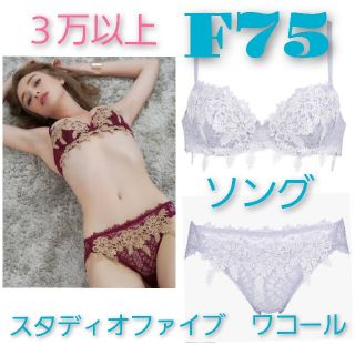 ワコール(Wacoal)のF75 タグあり　グレー系統　匿名配送　上下セット　ブラセット(ブラ&ショーツセット)