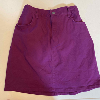 ウィゴー(WEGO)のWEGO   スカート  紫(ひざ丈スカート)
