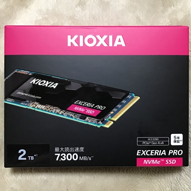 KIOXIA M.2 Type2280 SSD 2TB 新品未開封