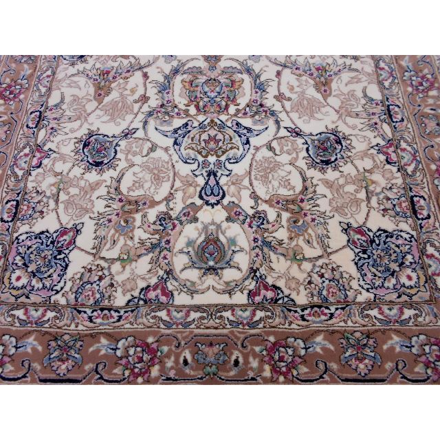 170万ノット!輝く、多色織絨毯!本場イラン産70×120cm‐201031 | www