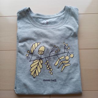 モンベル(mont bell)のmont-bell Tシャツ レディースM ライトグレー(Tシャツ(半袖/袖なし))