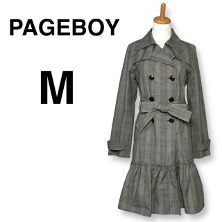 ページボーイ(PAGEBOY)の【美品】PAGEBOY キチンと柄で可愛い！ ギャップ萌え♡ トレンチコート(トレンチコート)