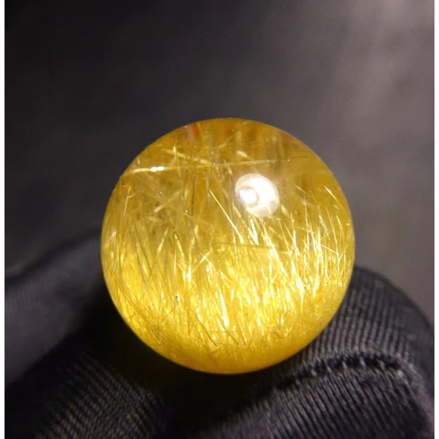 特価 ⭐︎【天然】タイチンクオーツ 丸玉 22.6mm 各種パーツ