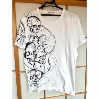 アレキサンダーマックイーン(Alexander McQueen)のALEXANDER MCQUEEN Tシャツ Mサイズ ドクロ柄(Tシャツ/カットソー(半袖/袖なし))