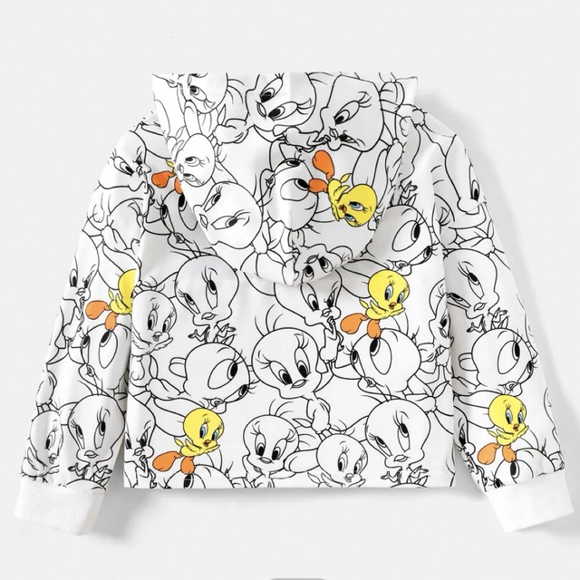 tweety フード付きパーカー 6-7years キッズ/ベビー/マタニティのキッズ服女の子用(90cm~)(その他)の商品写真