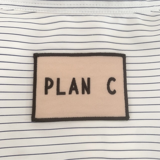 PLAN C プランシー　ストライプ&マルチカラー シャツ　Sサイズ