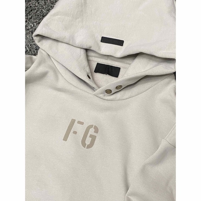 春色3カラー✧ FEAR OF GOD パーカー FGロゴ オーバーサイズ S(M〜L