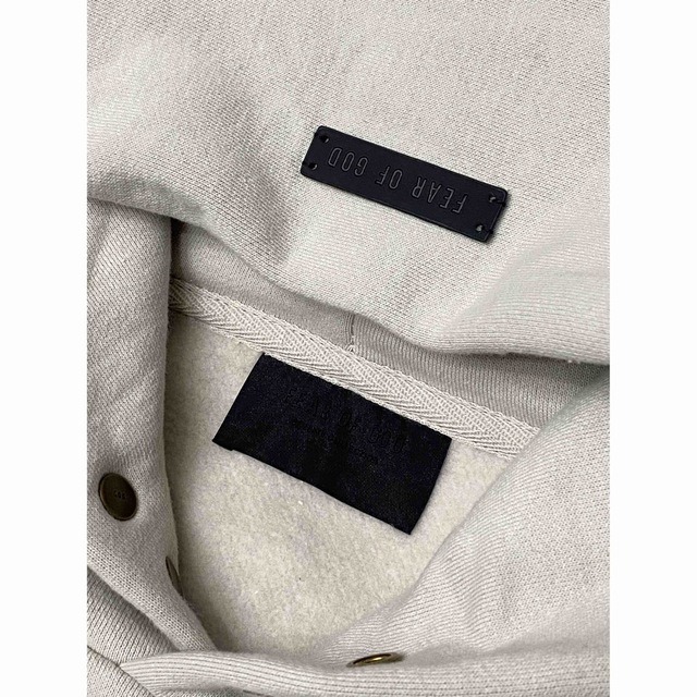 春色3カラー✧ FEAR OF GOD パーカー FGロゴ オーバーサイズ S(M〜L