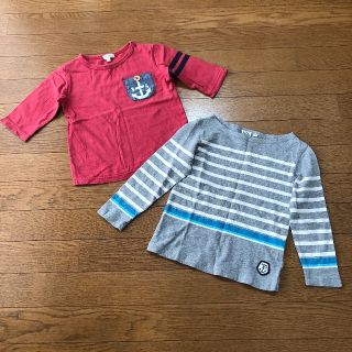 ビームス(BEAMS)の4枚で1800円　男の子　100 長袖Tシャツ　七部袖Tシャツ　の2枚組(Tシャツ/カットソー)