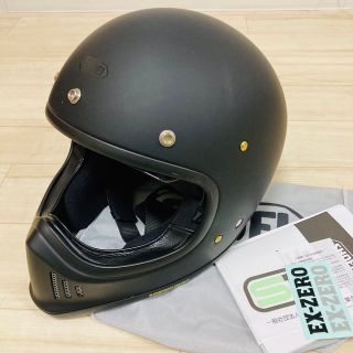 ショウエイ(SHOEI)の美品 SHOEI EX-ZERO Sサイズ マッドブラック (ヘルメット/シールド)