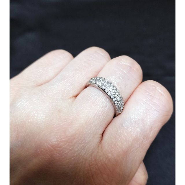 アザラシ様専用！ダイヤモンドリング　パヴェ　プラチナ900　0.3カラット レディースのアクセサリー(リング(指輪))の商品写真