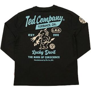 テッドマン(TEDMAN)のテッドマン/ロンT/ブラック/TDLS-355/エフ商会/カミナリモータース(Tシャツ/カットソー(七分/長袖))