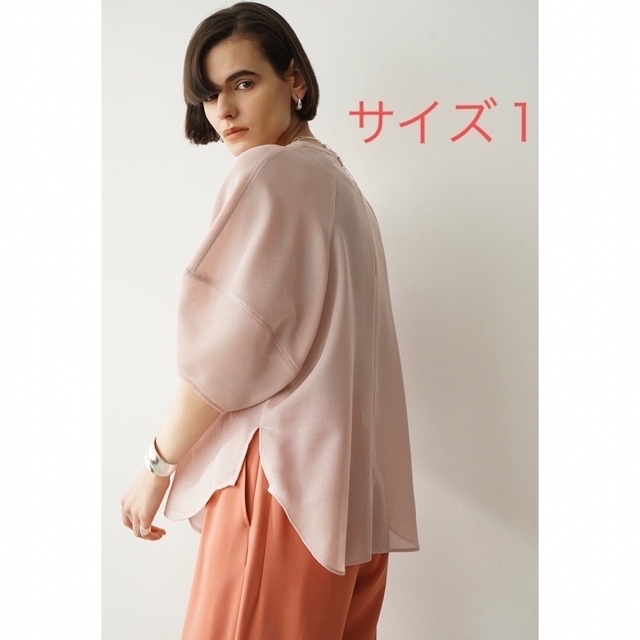 新品タグ付 CLANE MESH FORM SLEEVE BLOUSE サイズ1 【人気ショップが