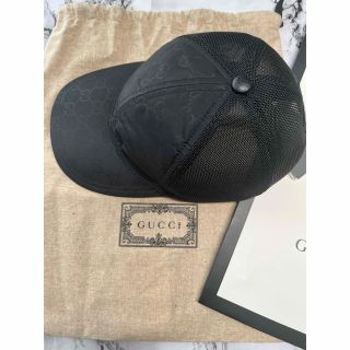 Gucci - 【新品未使用】GUCCI ベースボールキャップ 帽子 ブラック