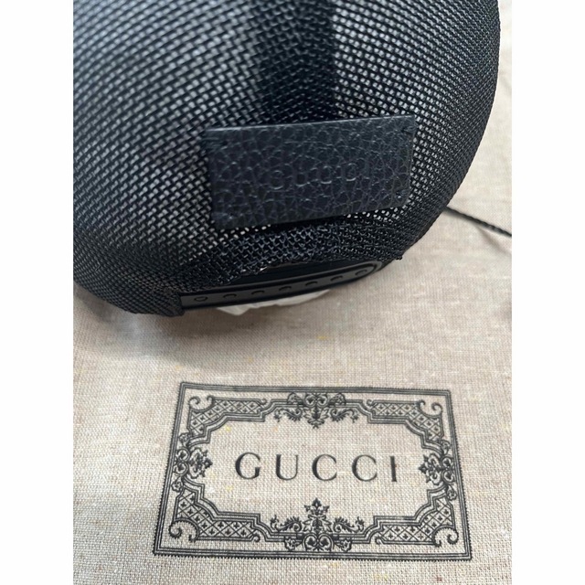 新品未使用】GUCCI ベースボールキャップ 帽子 ブラック グッチシマ 高