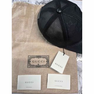 Gucci - 【新品未使用】GUCCI ベースボールキャップ 帽子 ブラック