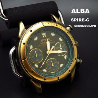 セイコー(SEIKO)のALBA SPIRE-G クロノグラフ 腕時計 (腕時計(アナログ))