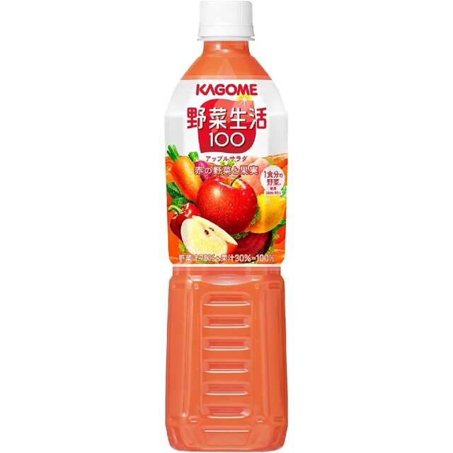 カゴメ 野菜生活100 アップルサラダ スマートPET 720ml × 15本 食品/飲料/酒の飲料(ソフトドリンク)の商品写真