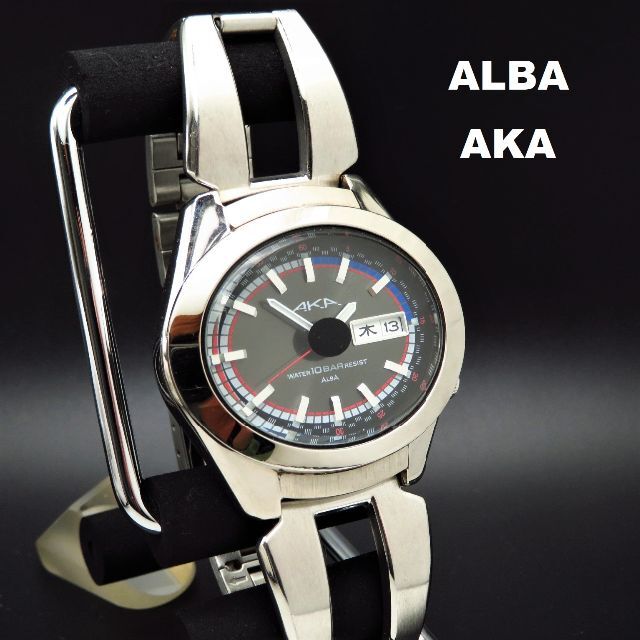 ALBA AKA デザイン腕時計 デイデイト 